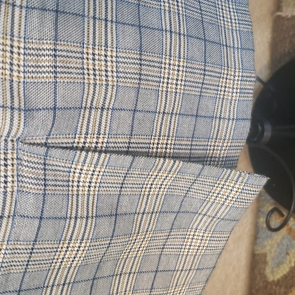 Lefancy Smart Blue & Yellow Plaid Sheath Dress👗 - Picture 6 of 6